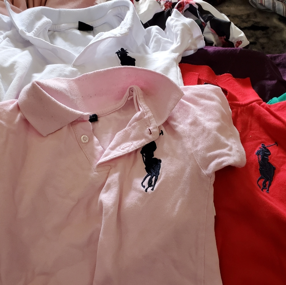 lot 7 polo  shirts